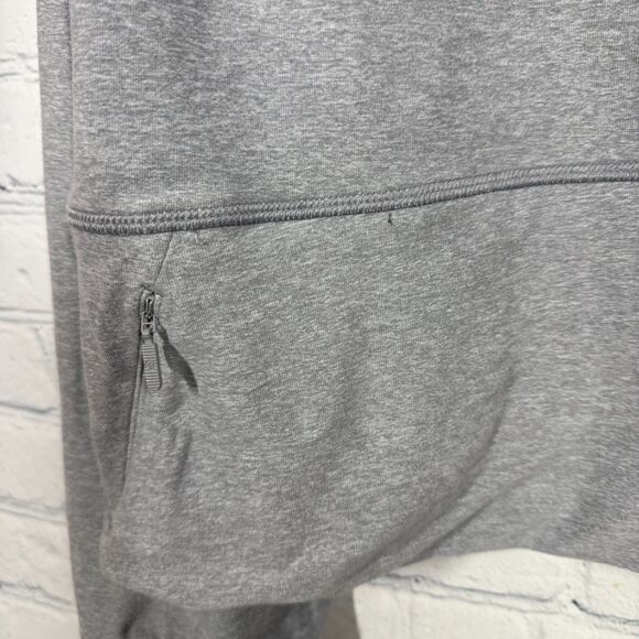 Lululemon Ready to Rulu Crop Sweater Women 12 Gray Pullover Funnel Neck Athletic - Picture 12 of 14